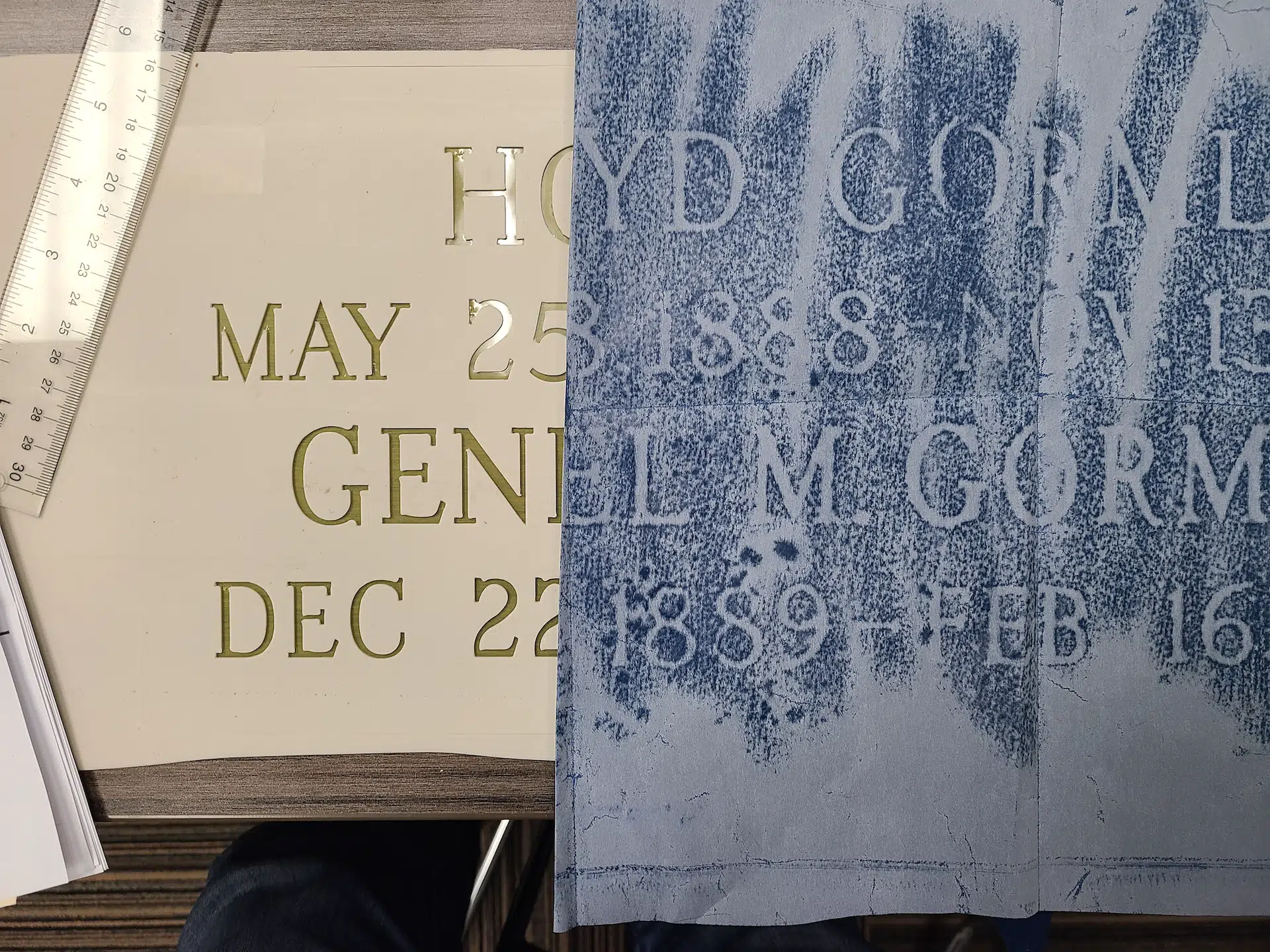 Granite Custom/Personalized Bench hand-carved by Personalized Bench Shop in NJ — image 4